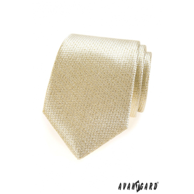 Zlatistá štruktúrovaná kravata