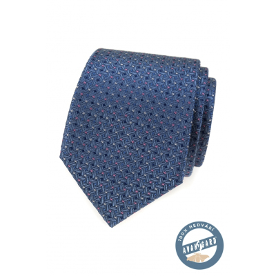 Luxusná hodvábna kravata s farebným vzorom