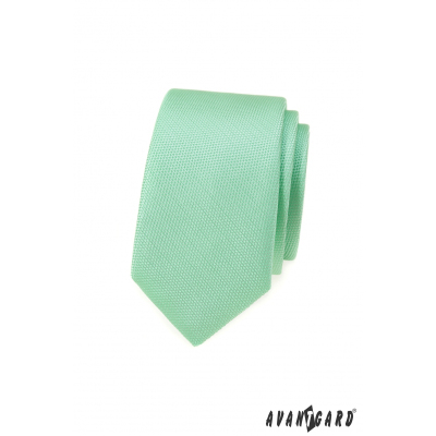 Mätovo zelená slim kravata