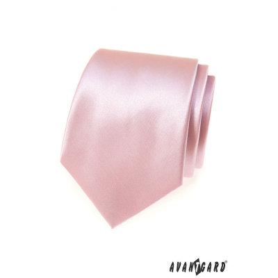 Pánska kravata Pudrová/ružová