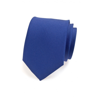 Modrá matná kravata