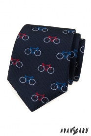 Modrá cyklistická kravata