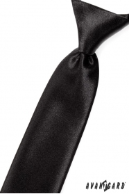 Chlapčenská kravata - Čierna lesk