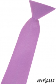 Matná chlapčenská kravata vo farbe lila