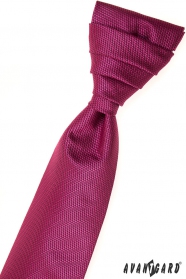 Svadobná francúzska kravata fuchsiová jemný vzor