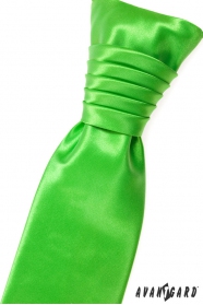 Výrazná zelená svadobná francúzska kravata