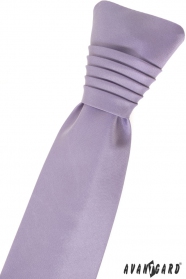 Lila francúzska kravata matná