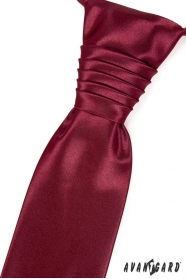 Bordó francúzska kravata jednofarebná