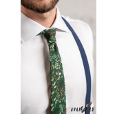 Zelená vianočná kravata