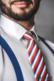 Slim kravata Trikolóra Lux - šírka 5 cm