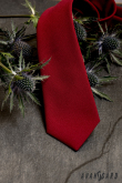 Pánska kravata v matnej farbe bordó - šírka 7 cm