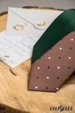 Matná zelená kravata LUX - šírka 7 cm