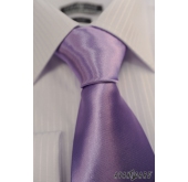 Svetlá kravata v lila odtieni - šírka 7 cm