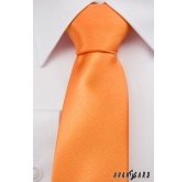 Oranžová pánska kravata - šírka 7 cm