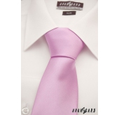 Jednofarebná lesklá kravata Lila