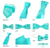 Pánska kravata LUX mätová lesk - šírka 7 cm