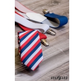 Slim kravata Trikolóra Lux - šírka 5 cm